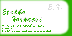 etelka horpacsi business card